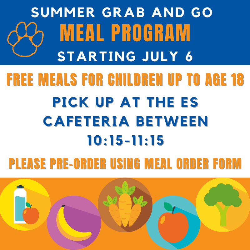 meal program info with icons of healthy food