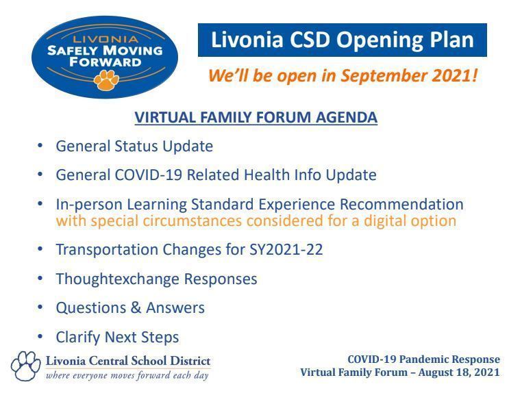 family forum agenda