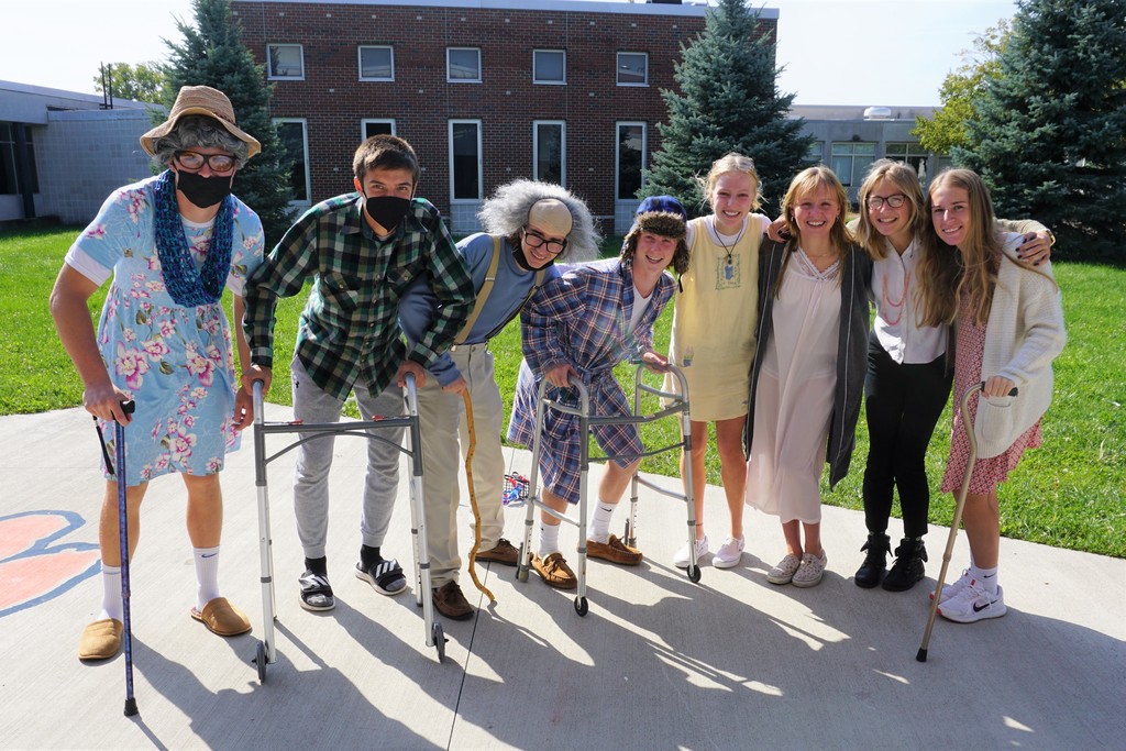 students dressed for generation day