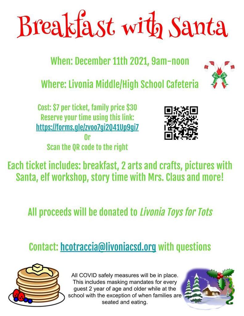 Breakfast with Santa flyer