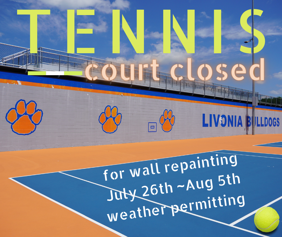 tennis court closed