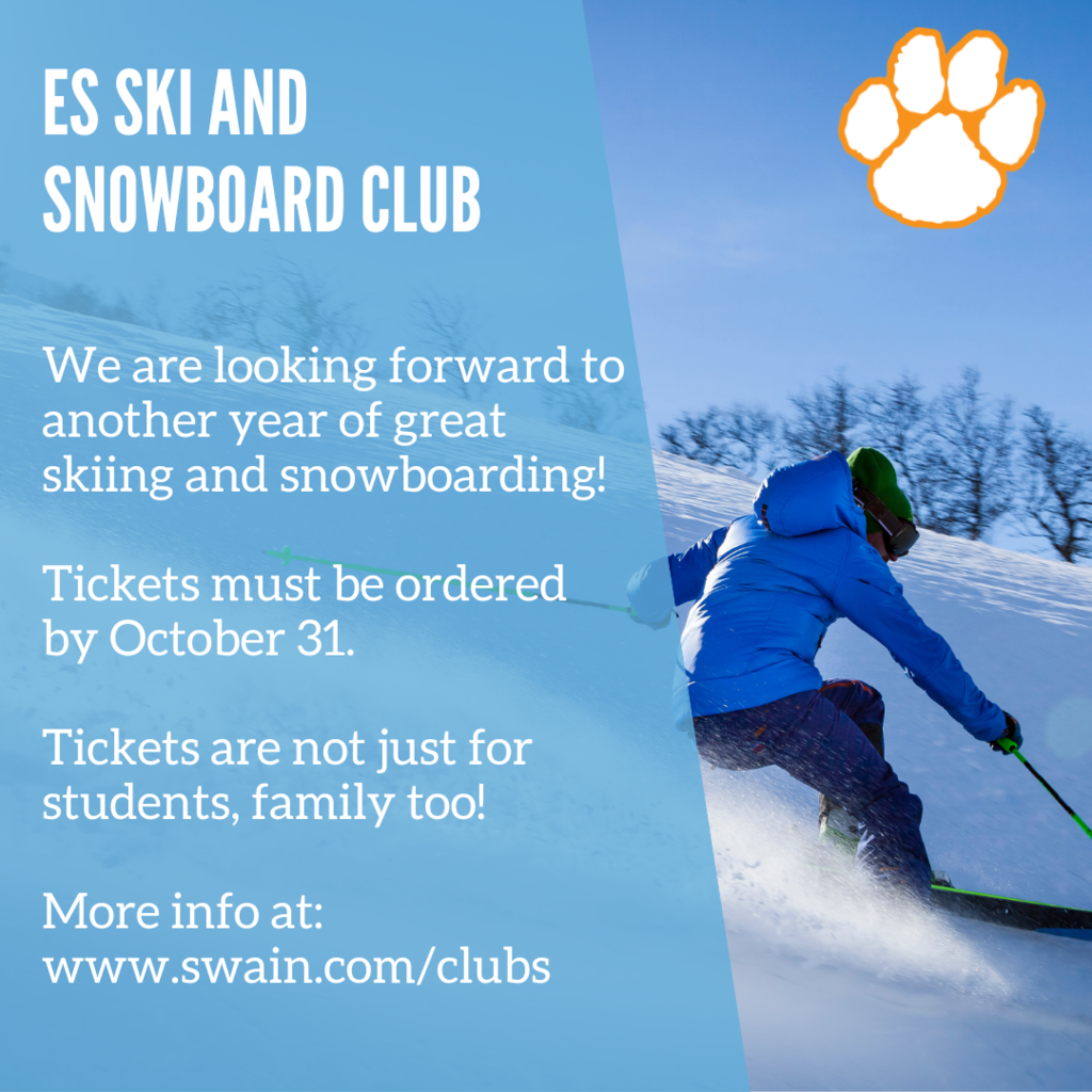 ski and snoboard club graphic