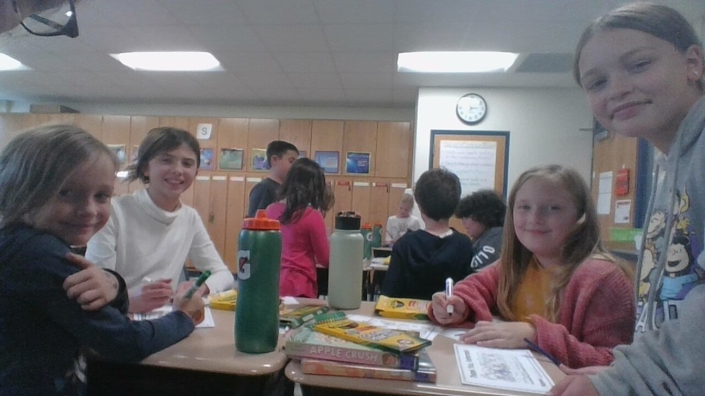students working together