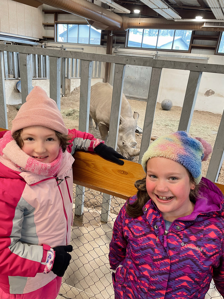 students with rhino