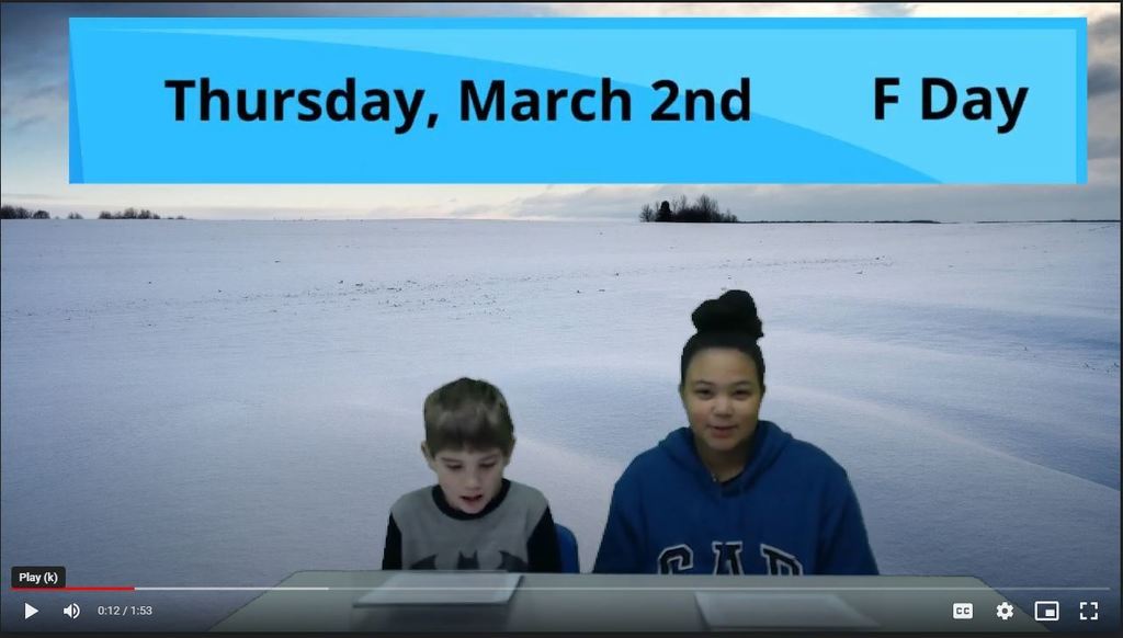 students at news desk with Snowy field on green screen