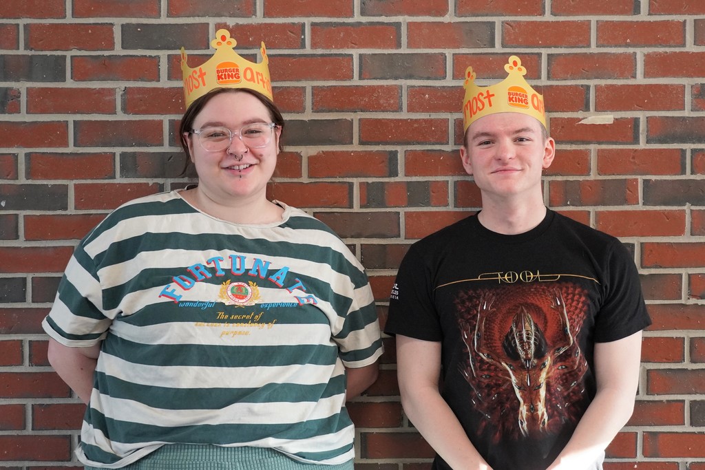 students with crowns on