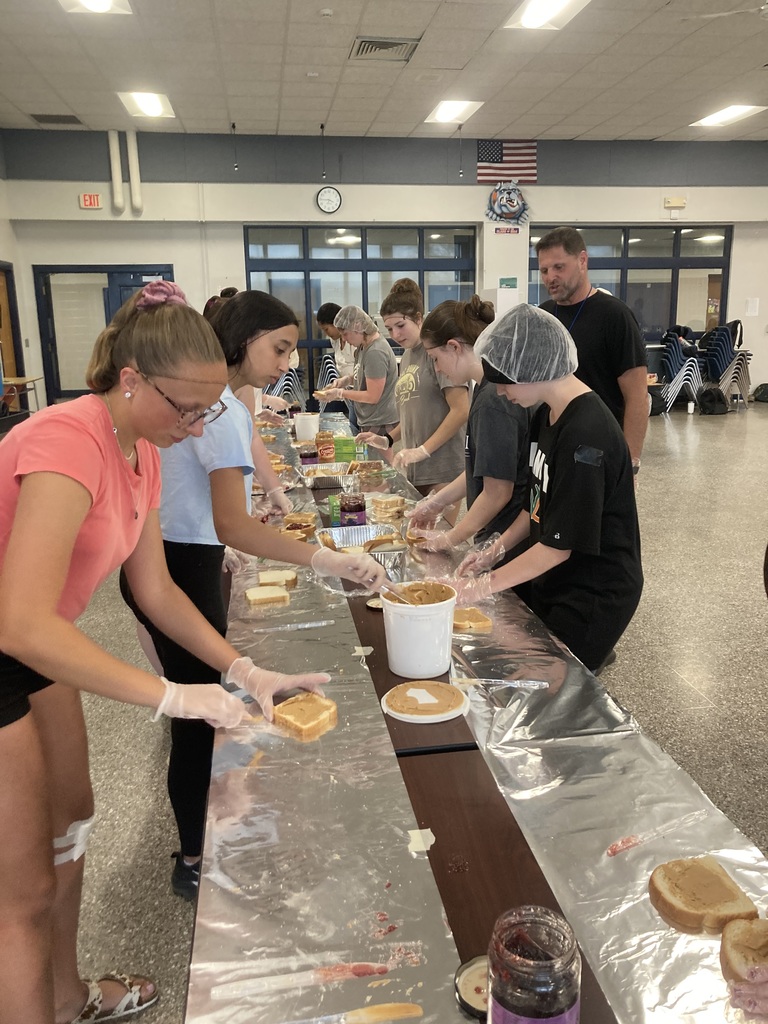 students making sandwiches