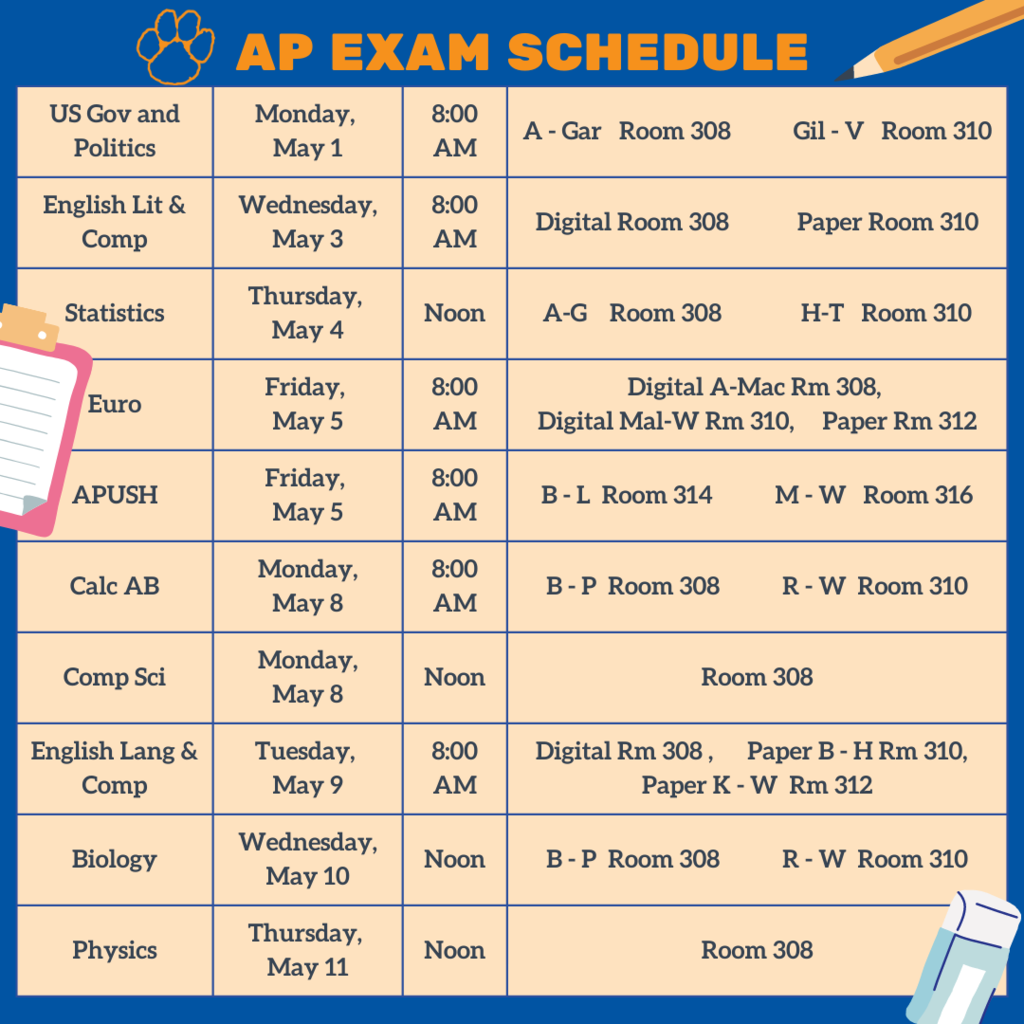AP Schedule