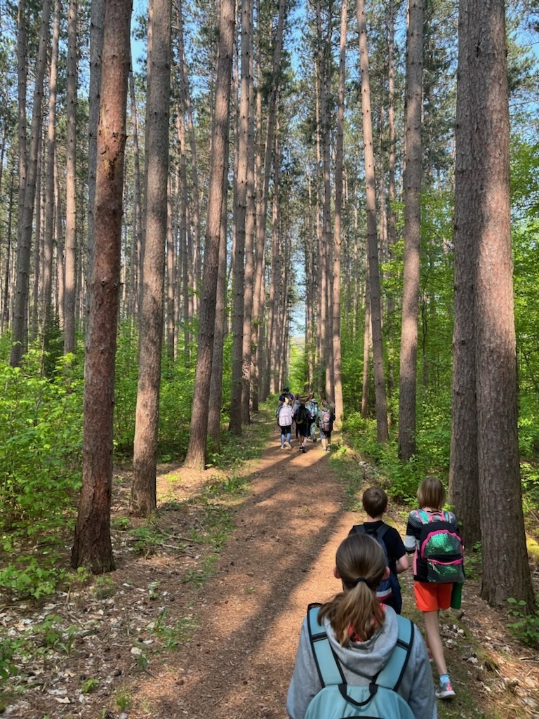 class in woods