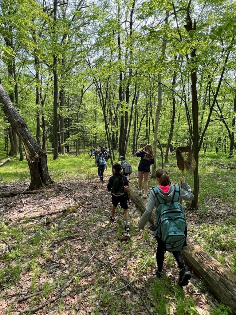 class on hike